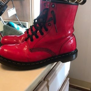 Vintage Bright Red Dr.Martens